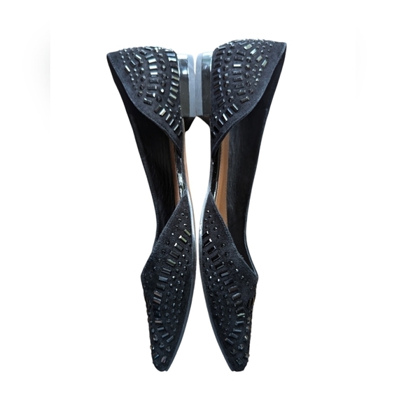 Donald J. Pliner black d'Orsay pointy flats sz 7.5 - Picture 4 of 7